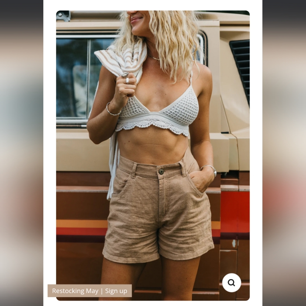 OTTWAY The Label Unisex Miller Linen Shorts